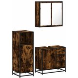  3-dijelni set kupaonskog namještaja boja hrasta drveni | shoptok.hr