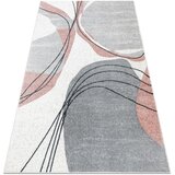 RugsX Preproge Preproga FUSION 5868 belo / temno roza 240x330 cm Bela | Shoptok.si