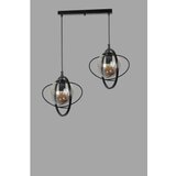 Opviq nepal 2 li Sıralı siyah Füme Camlı Sarkıt blackfume chandelier | ePonuda.com