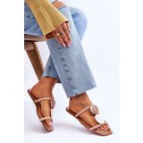 Boto Embellished Suede Slippers Nude Victoria | Shoptok.si