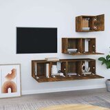 4-dijelni set TV ormarića boja dimljenog hrasta drveni | shoptok.hr
