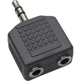 BKL Electronic Klinken audio Y-adapter [1x klinken vtič 3.5 mm - 2x klinken vtičnica 3.5 mm] črne barve (20411450) Cene