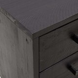  Noćni ormarići 2 kom crni 40 x 30 x 55 cm od masivne borovine | shoptok.hr