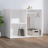 Furnova Garderobna omarica bela 80x40x65 cm konstruiran les, (21930301) | Shoptok.si