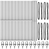  Ograjni Stebri Set 52 Sivi Beton 3.2 x 3.2 x 110 cm Vzdržljiv | Shoptok.si