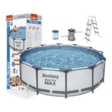 Bestway montažni bazen 366 x 100 cm sa pumpom i ljestvama | shoptok.hr