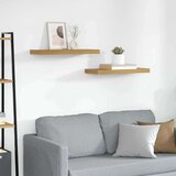  Polica na zidu 2 pcs Bež 60 x 23 5 x 4 cm Konstruirano drvo | shoptok.hr
