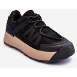 Kesi Women's suede sports shoes on the platform black Rohan cene