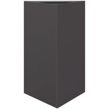 Maison Chic Vrtno korito - Greda - Cvetlični Lonec črno trikotno 50x43x75 cm jeklo, (21788883) Cene