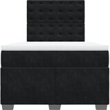 Box spring krevet s madracem crni 120 x 200 cm baršunasti | shoptok.hr