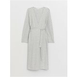 LC Waikiki Striped Long Sleeve Maternity Dressing Gown with Shawl Collar Cene'.'