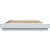 vidaXL Posteljni okvir bel 140x200 cm inženirski les | Shoptok.si