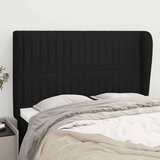  Uzglavlje s ušima crno 147x23x118/128 cm od tkanine Cijene