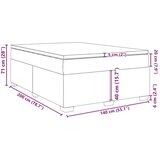 vidaXL Krevet s oprugama i madracem sivi 140x200 cm od umjetne kože | shoptok.hr