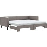  Dnevni krevet na razvlačenje smeđesivi 80 x 200 cm od tkanine | shoptok.hr