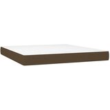  Krevet s oprugama i madracem tamnosmeđi 180x200 cm tkanina | shoptok.hr