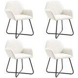 Maison Chic Jedilni stoli - Vzorci stoli 4 kosi krem blago A746, (22032165) | Shoptok.si