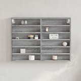 vidaXL Vitrina boja sivog hrasta sonome 80x8,5x58 cm drvena Cijene