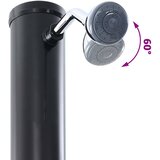 Vanjski solarni tuš Crna 217 cm PVC i aluminij | shoptok.hr
