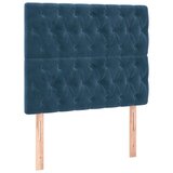 Maison Chic Posteljno vzglavje - Vzglavna omarica 2 kosa temno modro 100x7x78/88 cm žamet, (22077304) Cene