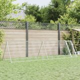 vidaXL Kavez za kokoši srebrni 400 x 105 x 91 cm od pocinčanog čelika | shoptok.hr