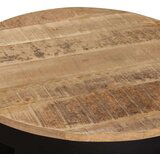  Stranska mizica iz neobdelanega mangovega lesa 60x40 cm | Shoptok.si