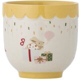 Bloomingville Mini Rumena/kremno bela otroška skodelica iz kamenine 150 ml Celebrate – Cene