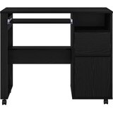  Stol s kotačićima Crni hrast 91 x 50 x 77 cm Konstruirano drvo | shoptok.hr