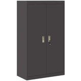 Ormarić Omarica za shranjevanje 2 pcs Črna 80 x 40 x 140 cm Jeklo, (5000152770) | Shoptok.si