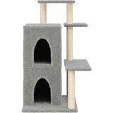 Mačje drevo s praskalniki iz sisala svetlo sivo 97 cm | Shoptok.si
