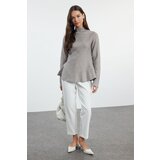 Trendyol Mink High Collar Knitwear Sweater Cene