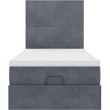 vidaXL Okvir kreveta s madracima tamnosivi 90x190cm baršunasti | shoptok.hr