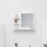  Kupaonsko ogledalo bijelo 60 x 10,5 x 45 cm konstruirano drvo | shoptok.hr