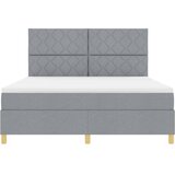  Krevet s opruga kutije Svijetlo siva 180 x 200 cm tkanina | shoptok.hr