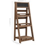  Stalak za biljke s 3 razine i pločom 40x30x90 cm od jelovine | Eponuda.com