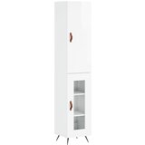 Maison Chic Visoka omara - Komoda - Predalnik visok sijaj bela 34,5x34x180 cm inženirski les, (21721714) Cene