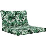  Zunanja blazina za kavč 2 pcs Vzorec lista Poliester, (5000202427) | Shoptok.si