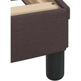  Posteljni okvir z LED brez vzmetnice temno rjav 120x200cm blago, (21793227) | Shoptok.si