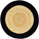 Podmetači 4 kom prirodna i crna boja 38 cm od jute i pamuka | shoptok.hr