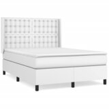 The Living Store Box spring postelja z vzmetnico bel 140x200 cm umetno usnje - Box Spring Postelja, (21521003) | Shoptok.si