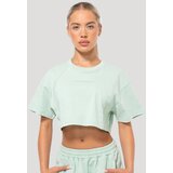 GymBeam Women‘s Mochi Cropped T-Shirt Green L Cene