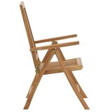Venture Home Kenya vrtna stolica s podesivim naslonom 62 &amp;times; 73 &amp;times; 105 cm, prirodna boja drva Slike