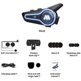 INF Motoristični Bluetooth komplet za čelade - IP67, 1000mAh, (5000323651) | Shoptok.si