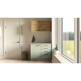 Flex-Well Majhna Kuhinja Cara, Zelena, Hrast | Shoptok.si