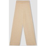  straight Fit Wide Leg Knitwear Trousers Cene