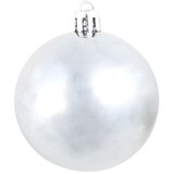  Set božićnih kuglica 100 komada 3/4/6 cm bijeli/sivi | shoptok.hr