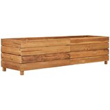 Furnova Visoka greda 150x40x38 cm reciklirana tikovina in jeklo, (21920489) | Shoptok.si