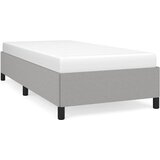  Okvir kreveta bez madraca svjetlosivi 100x200 cm od tkanine | shoptok.hr