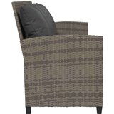  Vrtna sofa 5-sjed s jastucima sivi poliratan | shoptok.hr