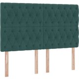  Krevet s prostorom za pohranu s LED-om Tamnozelena 140 x 190 cm | shoptok.hr